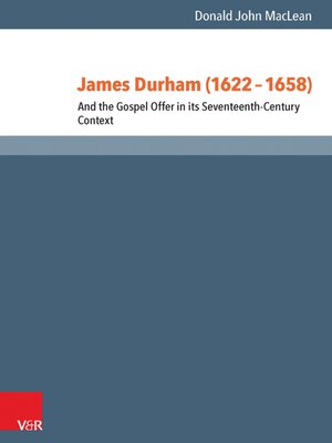 cover image of James Durham (1622–1658)